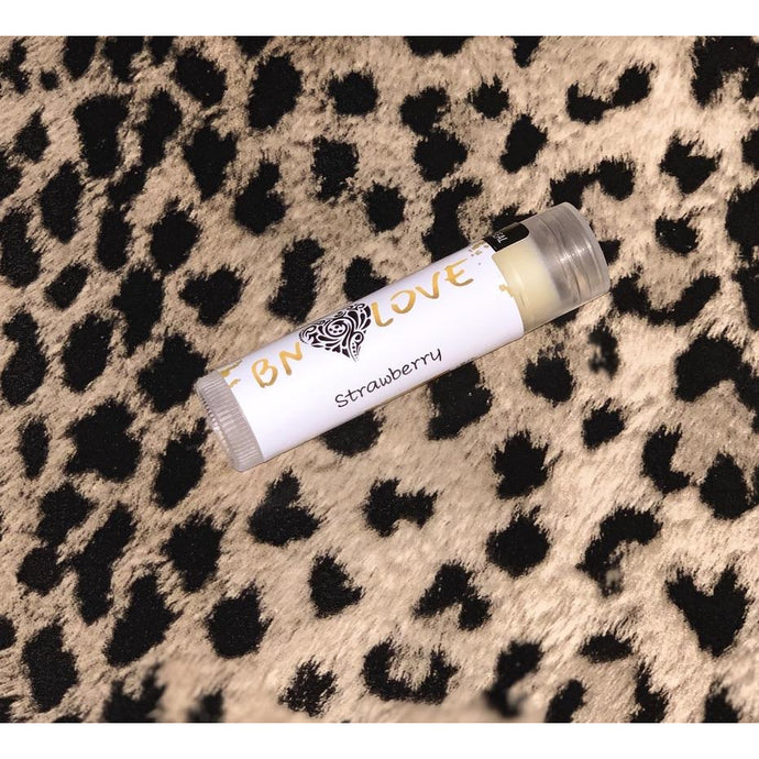 natural strawberry lip balm