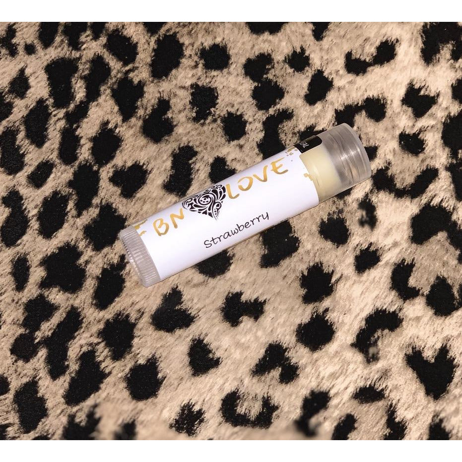 natural strawberry lip balm